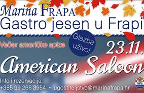 Gastro Fall in Frapa: Fall in Frapa begins with the American Saloon Evening